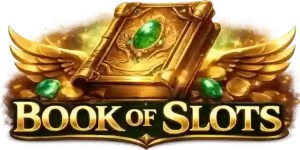 Book of Slots online game logo by ThunderSpin on slotsgems.ro